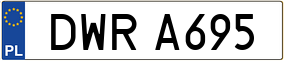 Trailer License Plate